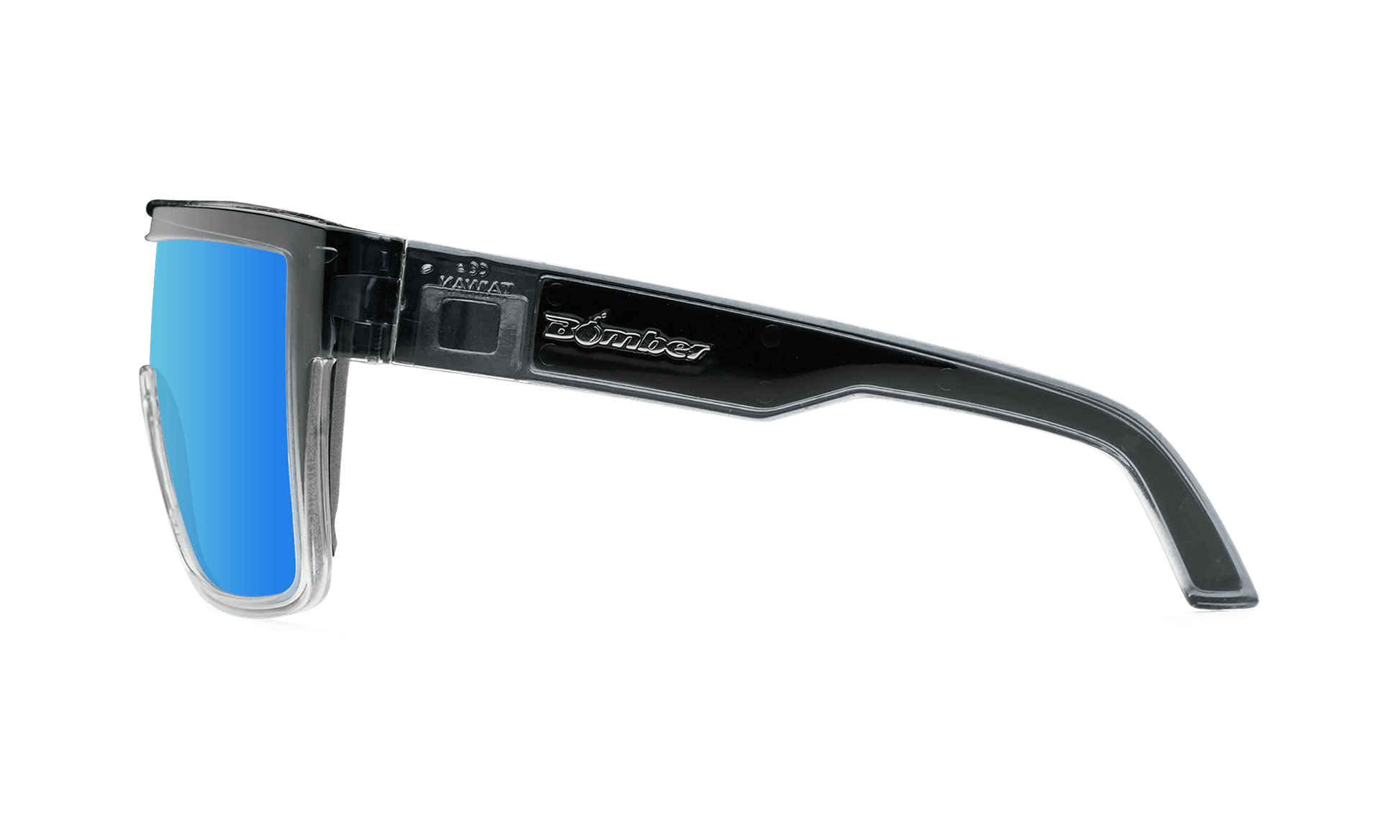 BUZZ Bomb Safety - Ice Blue Mirror Crystal - Safety Glasses - Bomber Eyewear - BZ104ICE