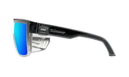 BUZZ Bomb Safety - Ice Blue Mirror Crystal - Safety Glasses - Bomber Eyewear - BZ104ICE