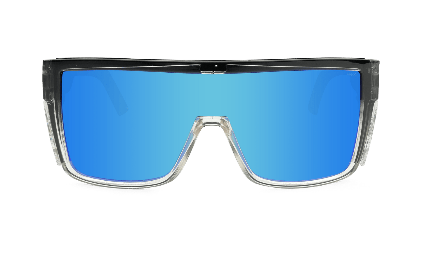 BUZZ Bomb Safety - Ice Blue Mirror Crystal - Safety Glasses - Bomber Eyewear - BZ104ICE