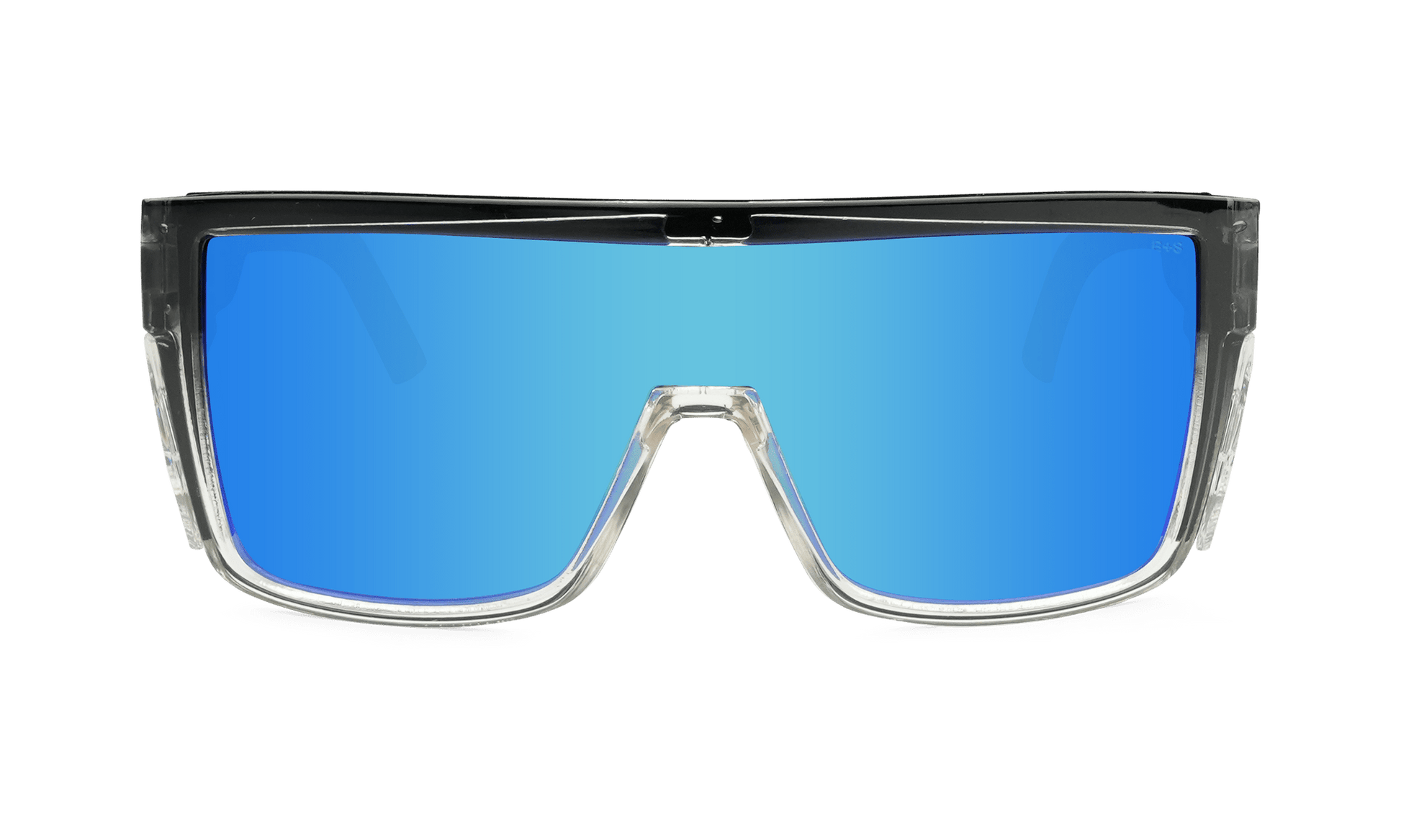 BUZZ Bomb Safety - Ice Blue Mirror Crystal - Safety Glasses - Bomber Eyewear - BZ104ICE