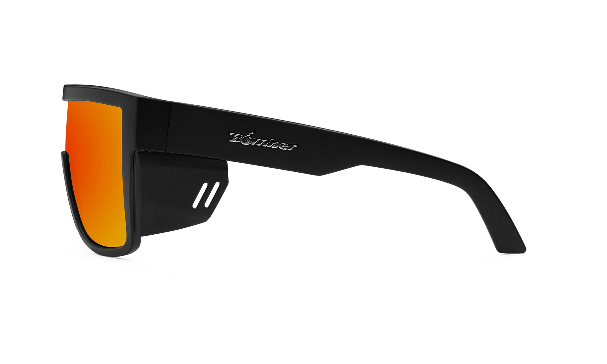 BUZZ Bomb Safety - Polarized Fire Red Mirror - Safety Glasses - Bomber Eyewear - BZ111RM