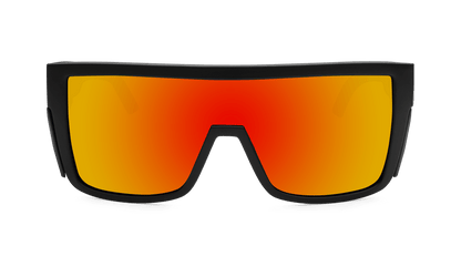 BUZZ Bomb Safety - Polarized Fire Red Mirror - Safety Glasses - Bomber Eyewear - BZ111RM