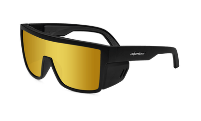 BUZZ Bomb Safety - Polarized Gold Mirror - Safety Glasses - Bomber Eyewear - BZ111GLD