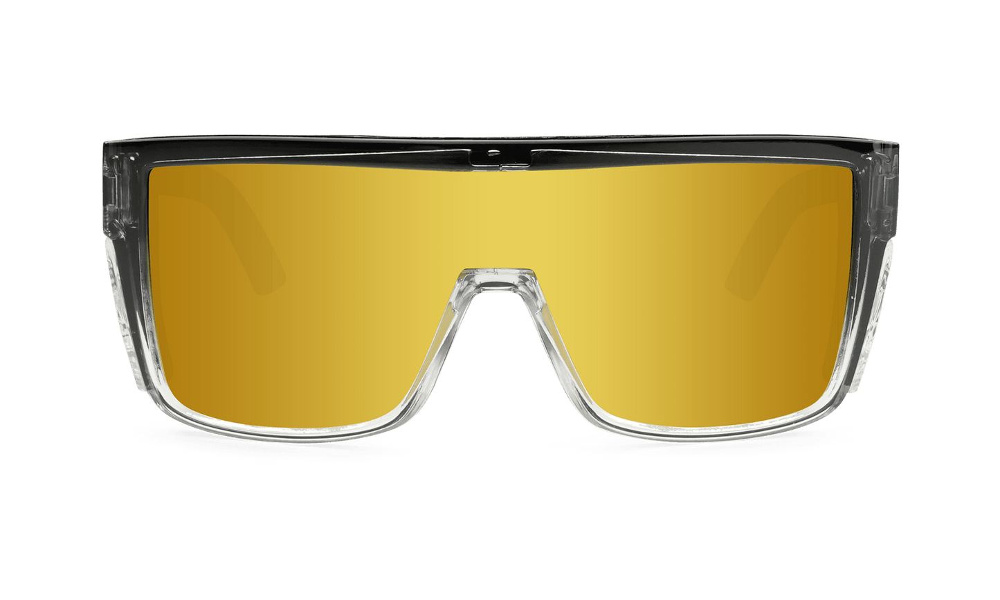 BUZZ Bomb Safety - Polarized Gold Mirror Crystal - Safety Glasses - Bomber Eyewear - BZ114GLD