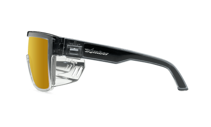 BUZZ Bomb Safety - Polarized Gold Mirror Crystal - Safety Glasses - Bomber Eyewear - BZ114GLD