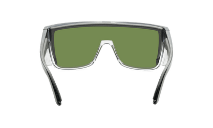 BUZZ Bomb Safety - Polarized Green Mirror Crystal - Safety Glasses - Bomber Eyewear - BZ114GM