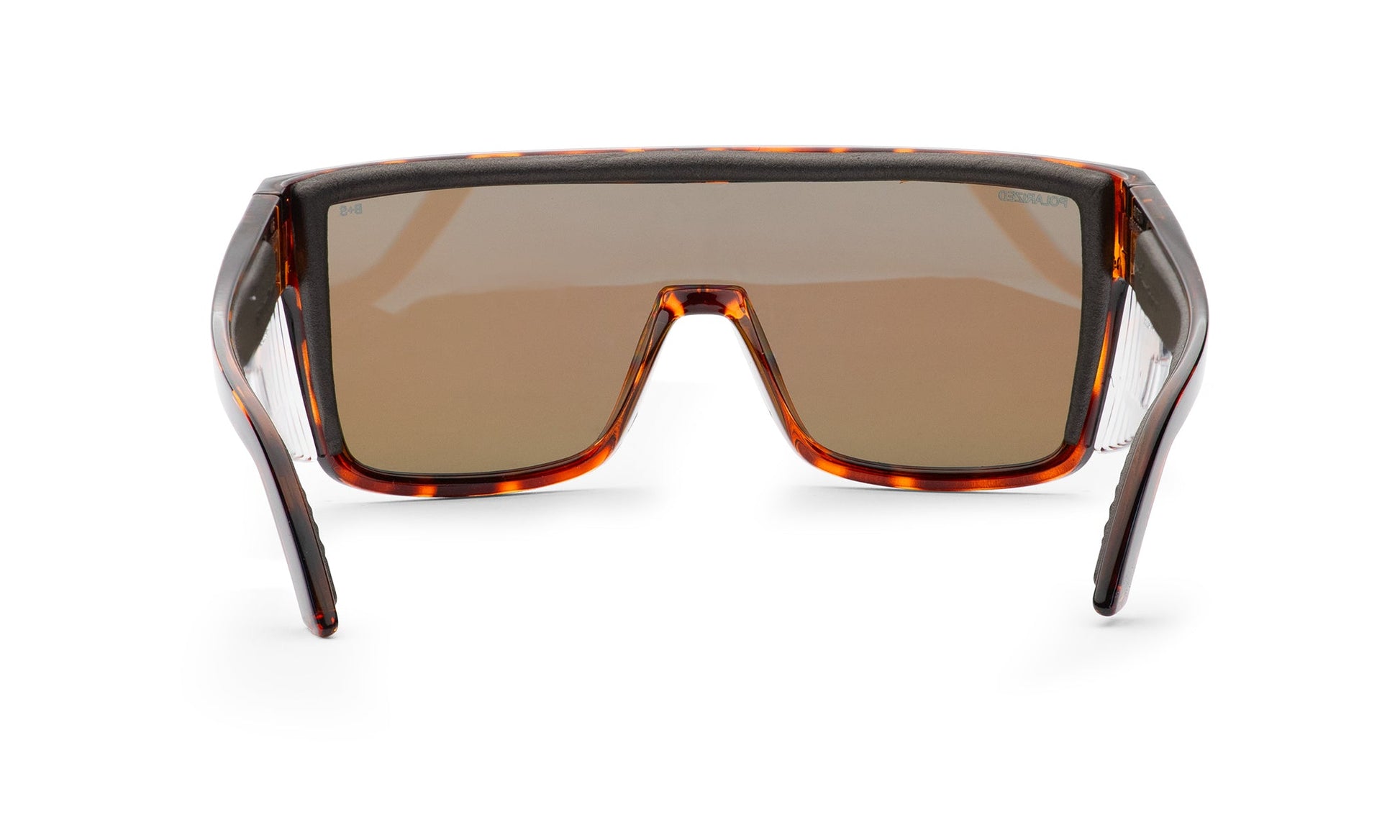 BUZZ Bomb Safety - Polarized Ice Blue Mirror Tortoise - Safety Glasses - Bomber Eyewear - BZ112ICE