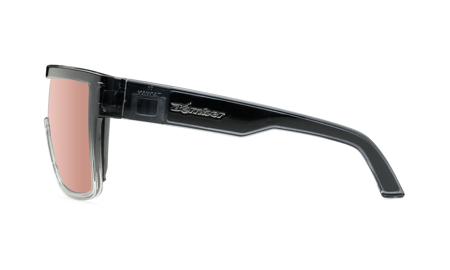 BUZZ Bomb Safety - Polarized Rose Gold Mirror Crystal - Safety Glasses - Bomber Eyewear - BZ114PM