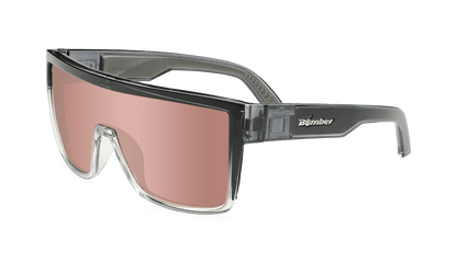 BUZZ Bomb Safety - Polarized Rose Gold Mirror Crystal - Safety Glasses - Bomber Eyewear - BZ114PM