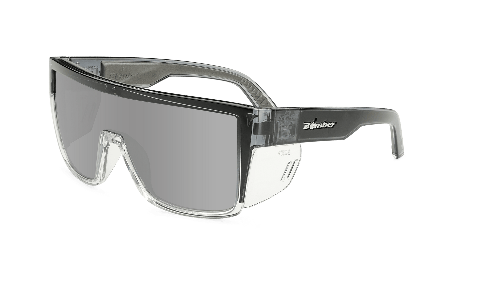 BUZZ Bomb Safety Polarized Silver Mirror Crystal