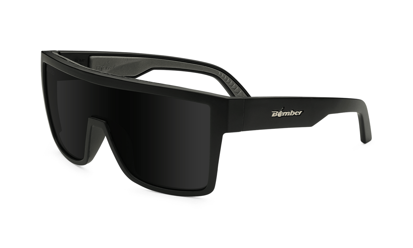 BUZZ Bomb Safety - Polarized Smoke - Safety Glasses - Bomber Eyewear - BZ111