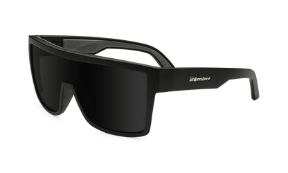 BUZZ Bomb Safety - Polarized Smoke - Safety Glasses - Bomber Eyewear - BZ111