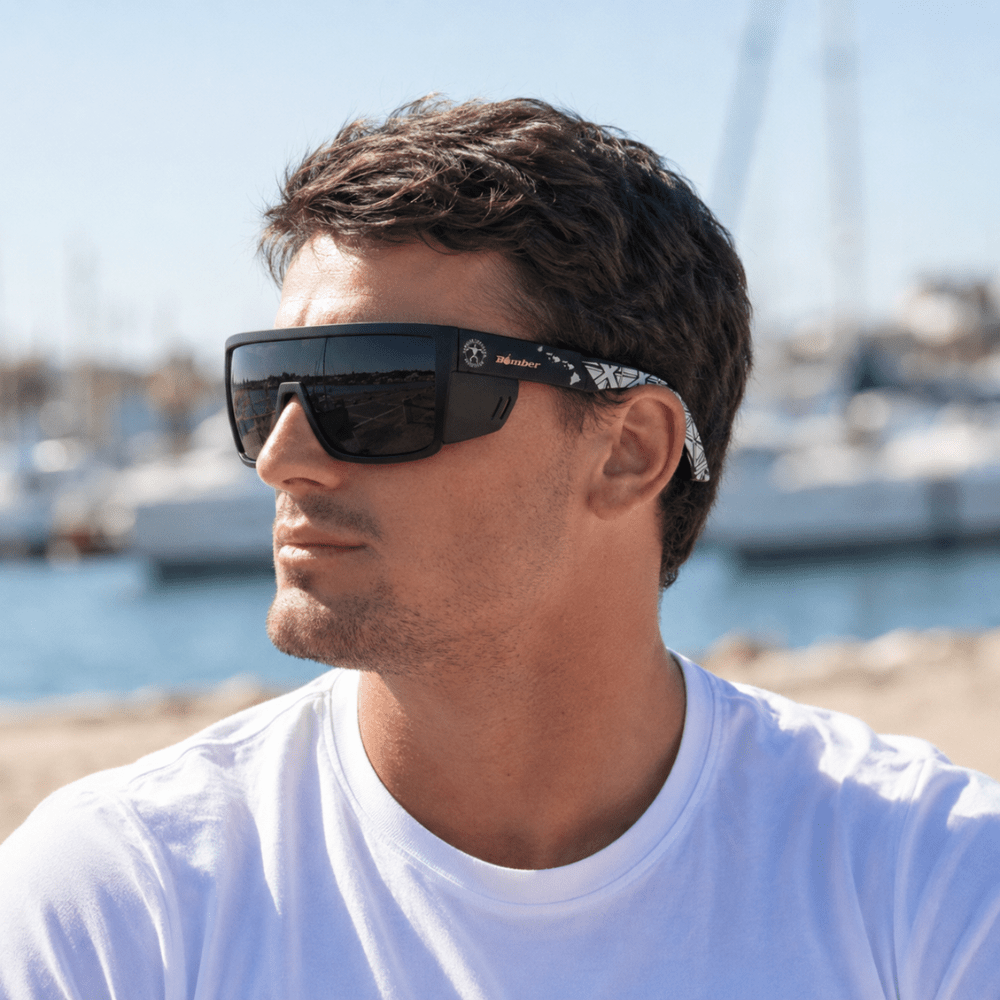 BUZZ Bomb Safety - Polarized Smoke / HLA - Bomber Eyewear - BZ111HLA