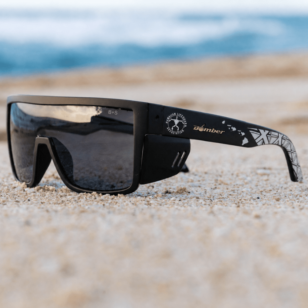 BUZZ Bomb Safety - Polarized Smoke / HLA - Bomber Eyewear - BZ111HLA