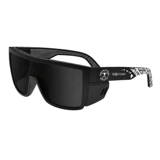 BUZZ Bomb Safety - Polarized Smoke / HLA - Safety Glasses - Bomber Eyewear - BZ111HLA