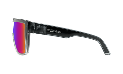 BUZZ Bomb Safety - Polarized Sunset Revo Pink Mirror Crystal - Safety Glasses - Bomber Eyewear - BZ114PNK