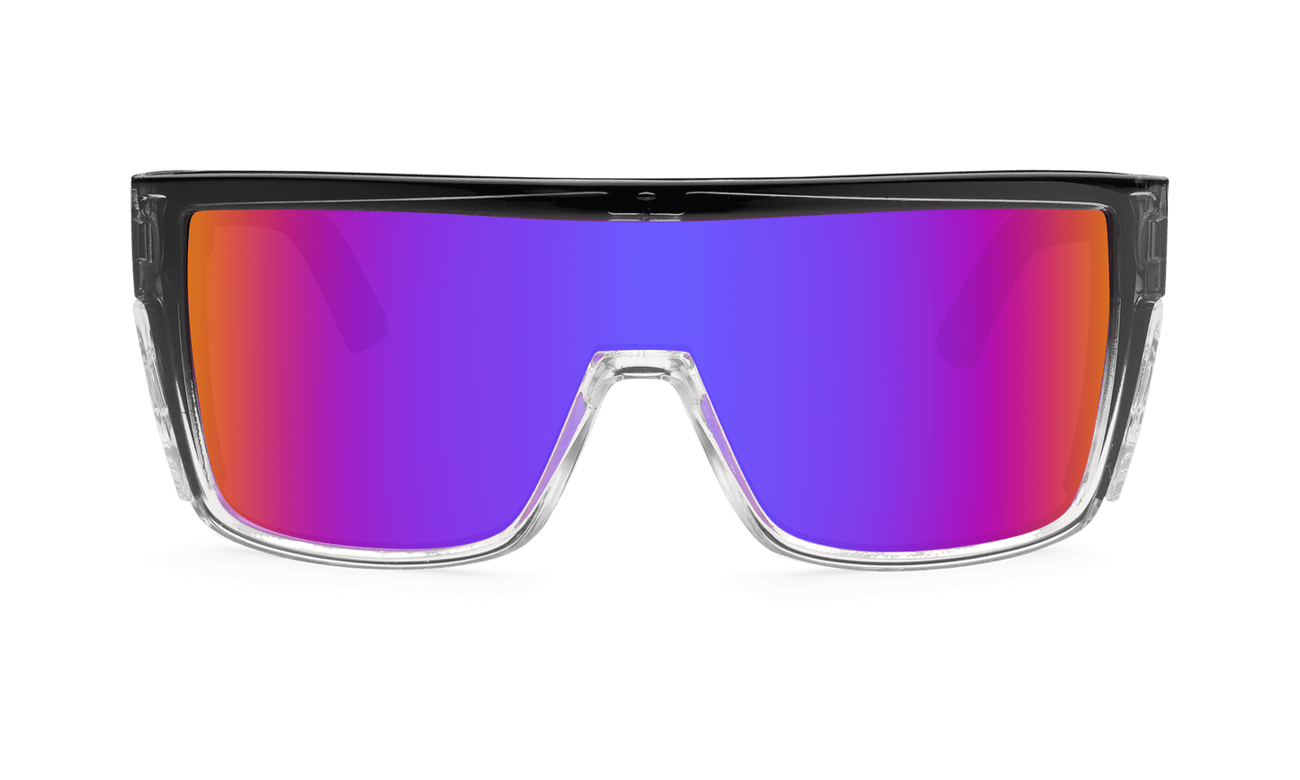 BUZZ Bomb Safety - Polarized Sunset Revo Pink Mirror Crystal - Safety Glasses - Bomber Eyewear - BZ114PNK