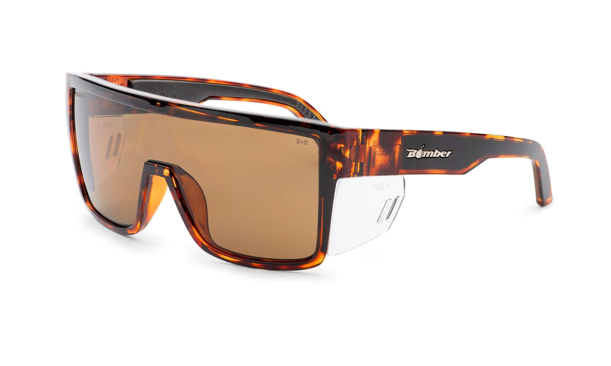 BUZZ Bomb Safety - Polarized Tortoise – Bomber Eyewear