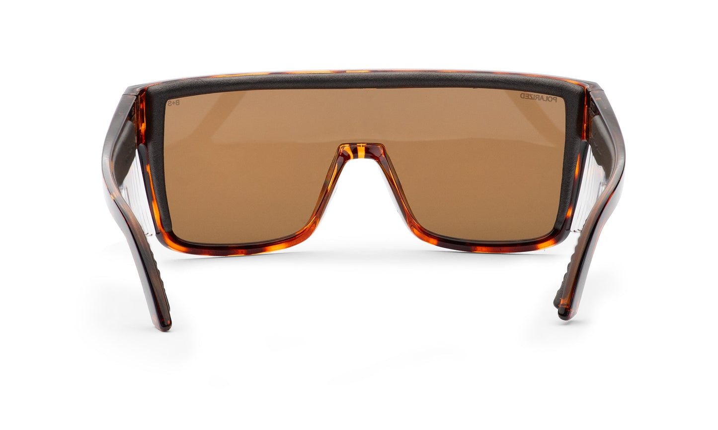 BUZZ Bomb Safety - Polarized Tortoise - Safety Glasses - Bomber Eyewear - BZ112