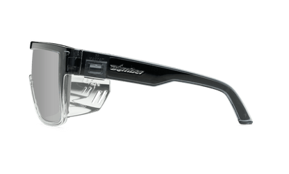 BUZZ Bomb Safety - Silver Mirror Crystal - Safety Glasses - Bomber Eyewear - BZ104