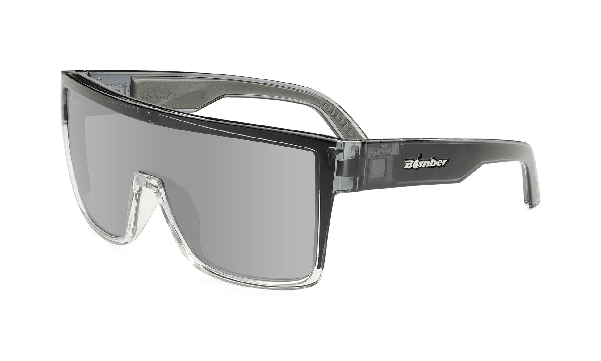 BUZZ Bomb Safety - Silver Mirror Crystal - Safety Glasses - Bomber Eyewear - BZ104