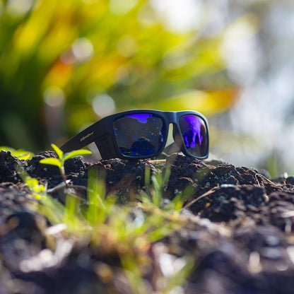 CLUTCH Safety - Blue Mirror - Safety Glasses - Bomber Eyewear - CL103BM