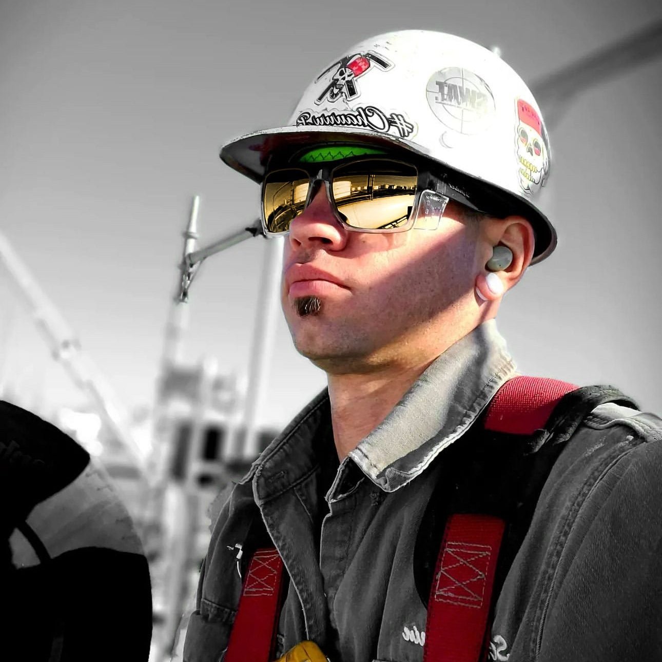 CLUTCH Safety - Polarized Gold Mirror Crystal - Safety Glasses - Bomber Eyewear - CL114GLD