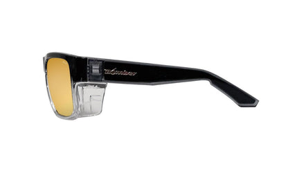 CLUTCH Safety - Polarized Gold Mirror Crystal - Safety Glasses - Bomber Eyewear - CL114GLD