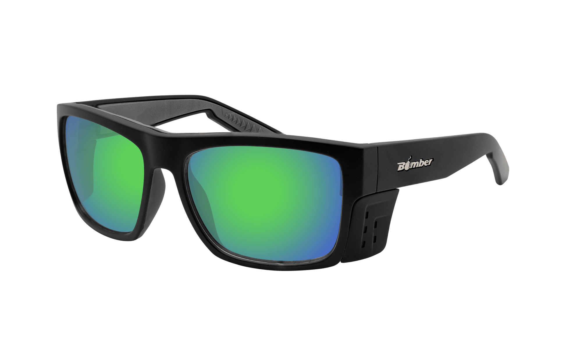 CLUTCH Safety - Polarized Green Mirror - Bomber Eyewear - CL111GM