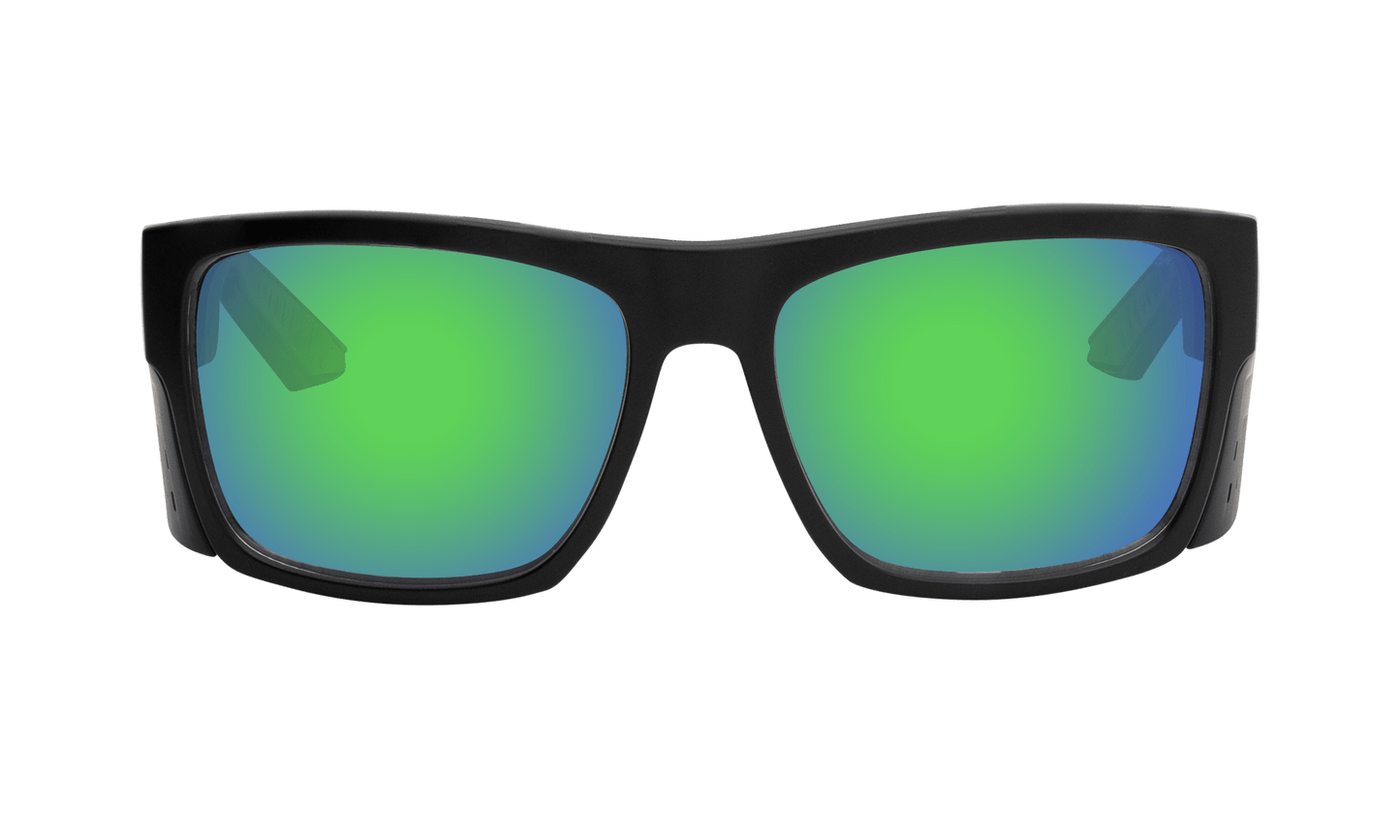 CLUTCH Safety - Polarized Green Mirror - Bomber Eyewear - CL111GM