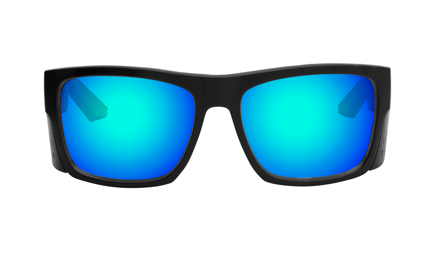 CLUTCH Safety - Polarized Ice Blue Mirror - Safety Glasses - Bomber Eyewear - CL111ICE
