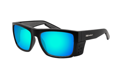 CLUTCH Safety - Polarized Ice Blue Mirror - Safety Glasses - Bomber Eyewear - CL111ICE