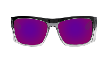 CLUTCH Safety - Polarized Revo Pink Mirror Crystal - Safety Glasses - Bomber Eyewear - CL114PNK