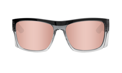 CLUTCH Safety - Polarized Rose Gold Mirror Crystal - Safety Glasses - Bomber Eyewear - CL114PM