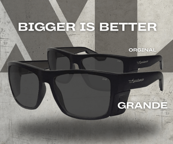CLUTCH Safety - Polarized Smoke (Grande Available) - Bomber Eyewear - CL111