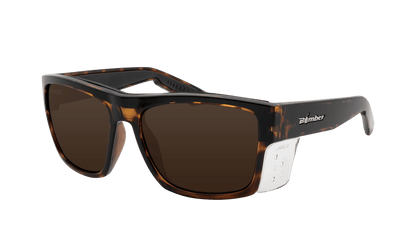 CLUTCH Safety - Polarized Tortoise (Grande Available) - Safety Glasses - Bomber Eyewear - CL112