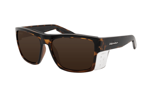 CLUTCH Safety - Polarized Tortoise (Grande Available) - Safety Glasses - Bomber Eyewear - CL112