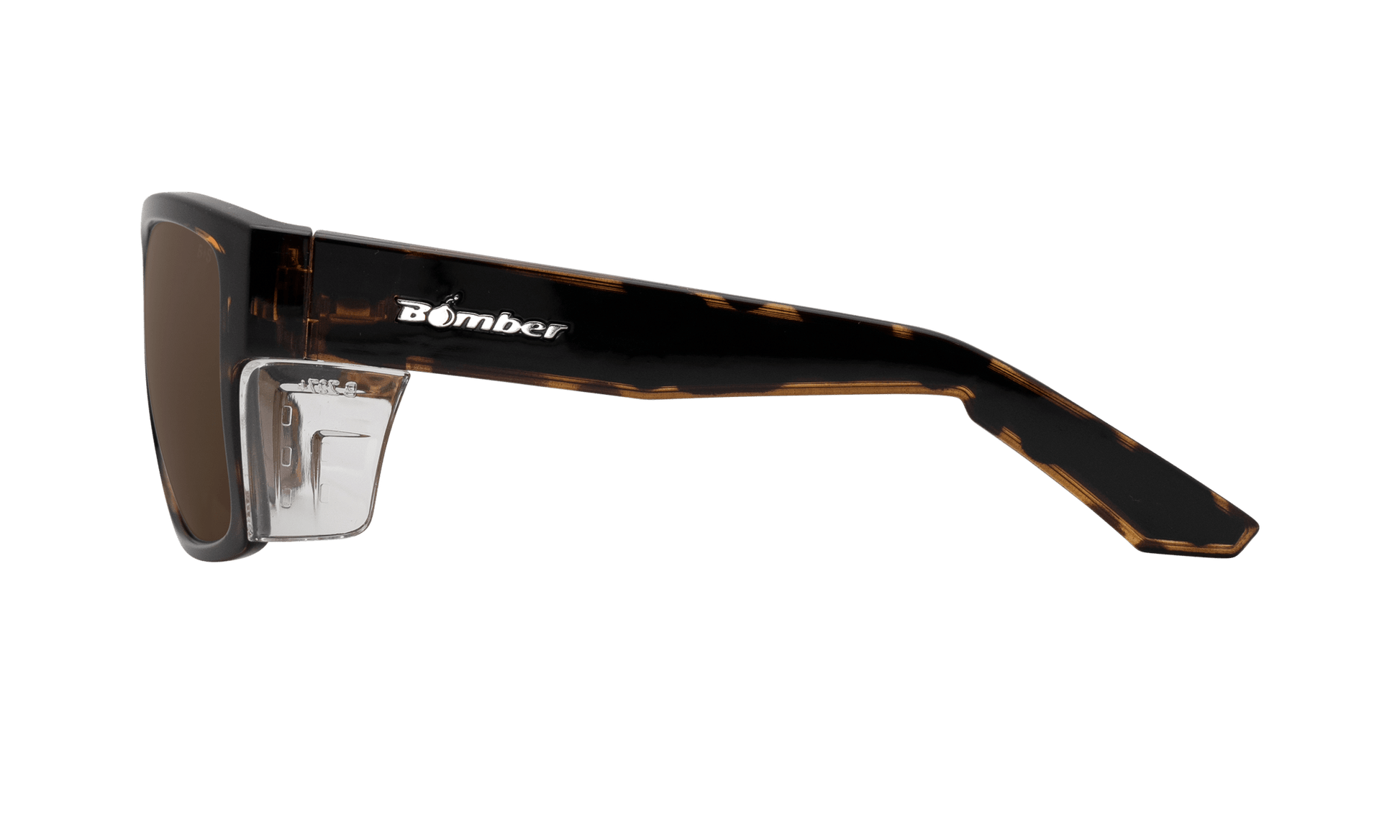 CLUTCH Safety - Polarized Tortoise (Grande Available) - Safety Glasses - Bomber Eyewear - CL112
