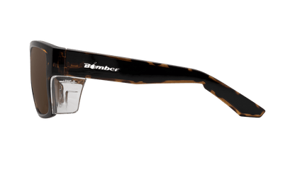 CLUTCH Safety - Polarized Tortoise (Grande Available) - Safety Glasses - Bomber Eyewear - CL112