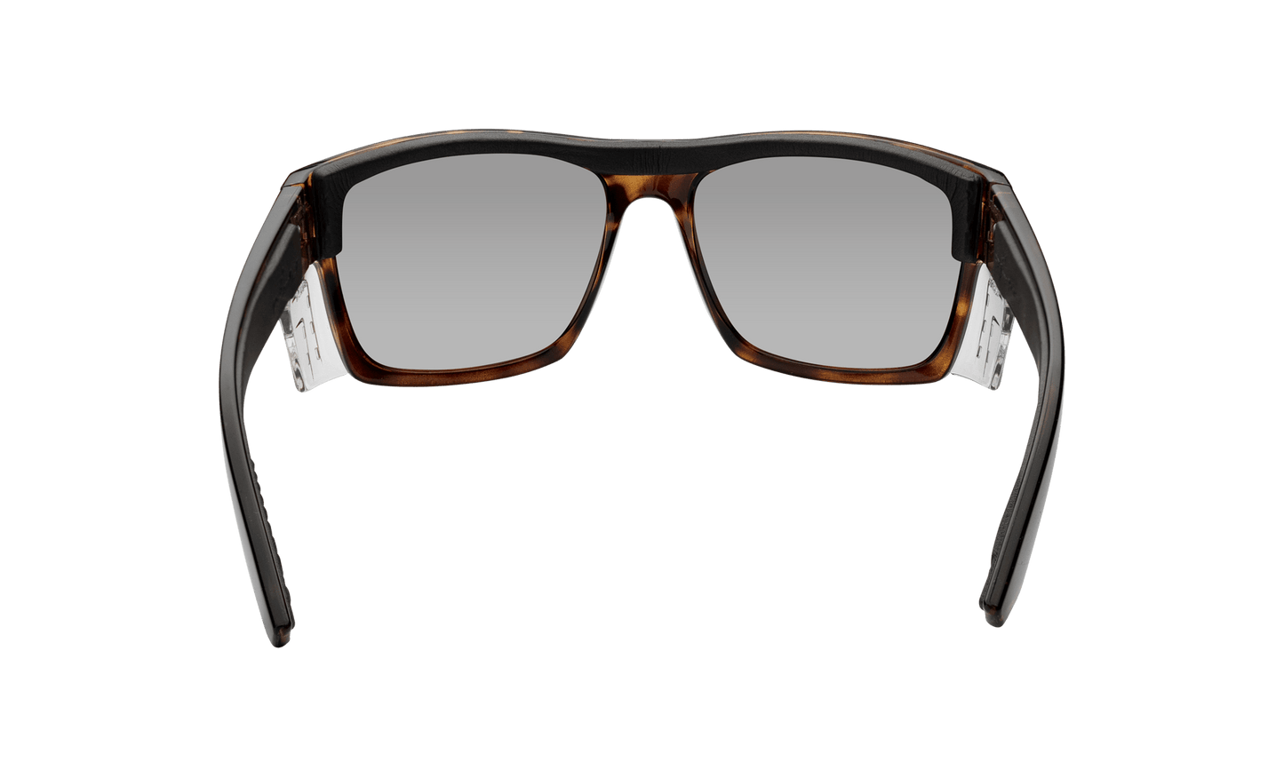 CLUTCH Safety - Polarized Tortoise (Grande Available) - Safety Glasses - Bomber Eyewear - CL112