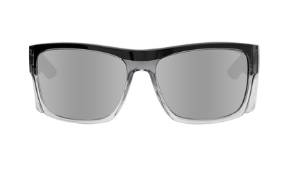 CLUTCH Safety - Silver Mirror Crystal (Grande Available) - Safety Glasses - Bomber Eyewear - CL104