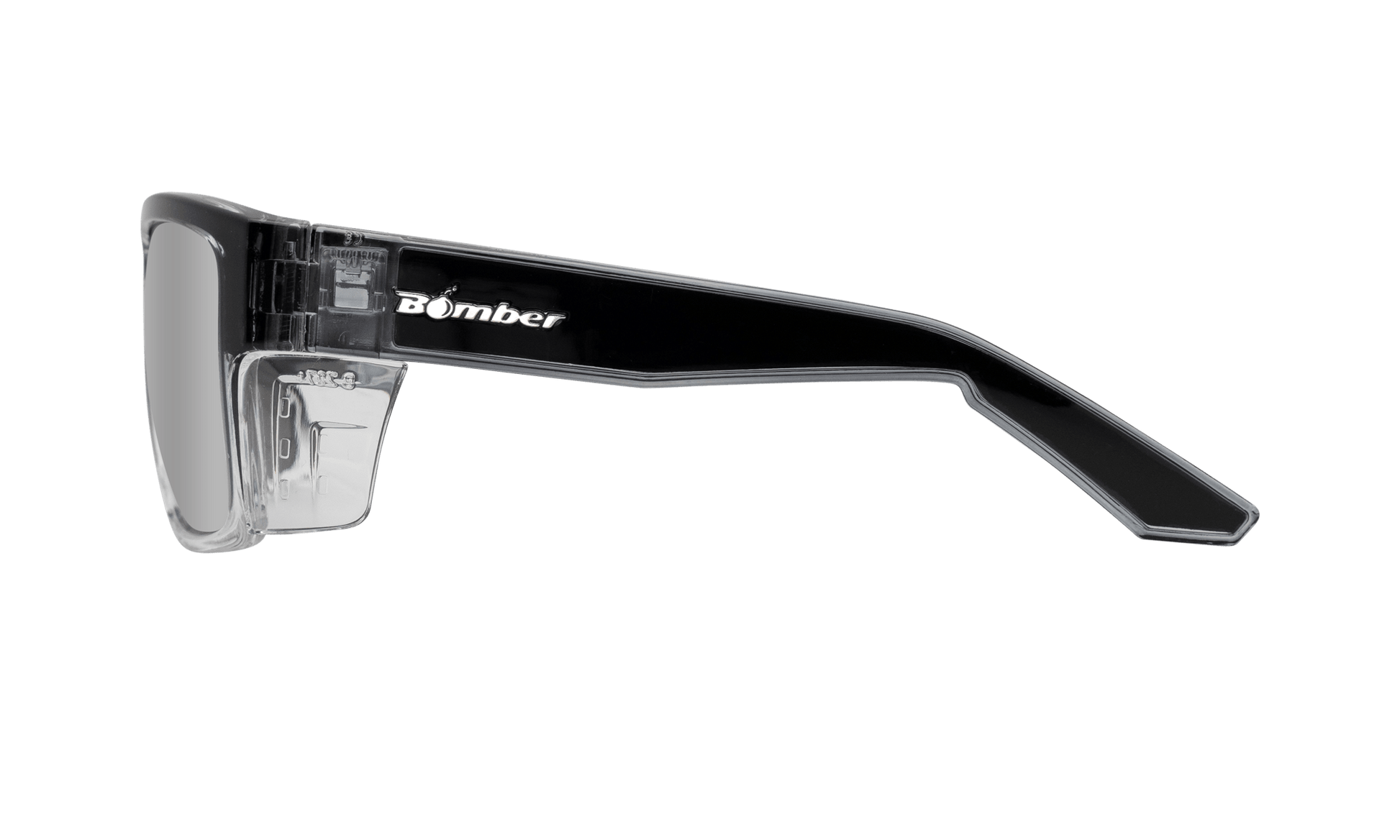 CLUTCH Safety - Silver Mirror Crystal (Grande Available) - Safety Glasses - Bomber Eyewear - CL104