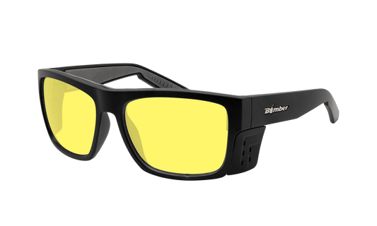 CLUTCH Safety - Yellow - Safety Glasses - Bomber Eyewear - CL102