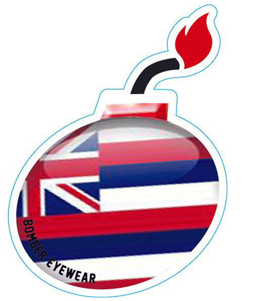 Decal Hawaiian Flag Bomb Sticker