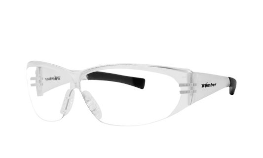 E - Bomb Safety - Clear - Safety Glasses - Bomber Eyewear - E101