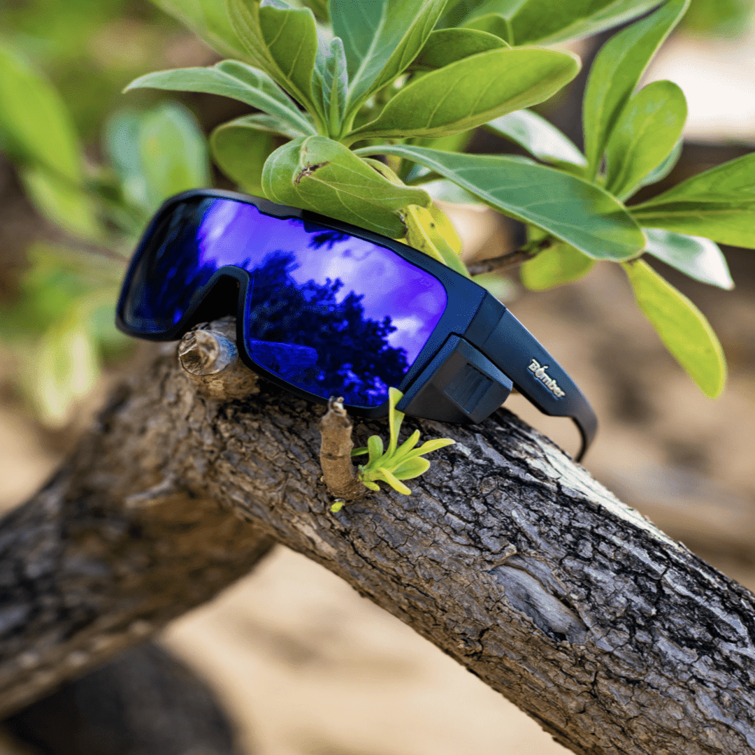 FUZZ Bomb Safety - Blue Mirror - Safety Glasses - Bomber Eyewear - FZ103BM