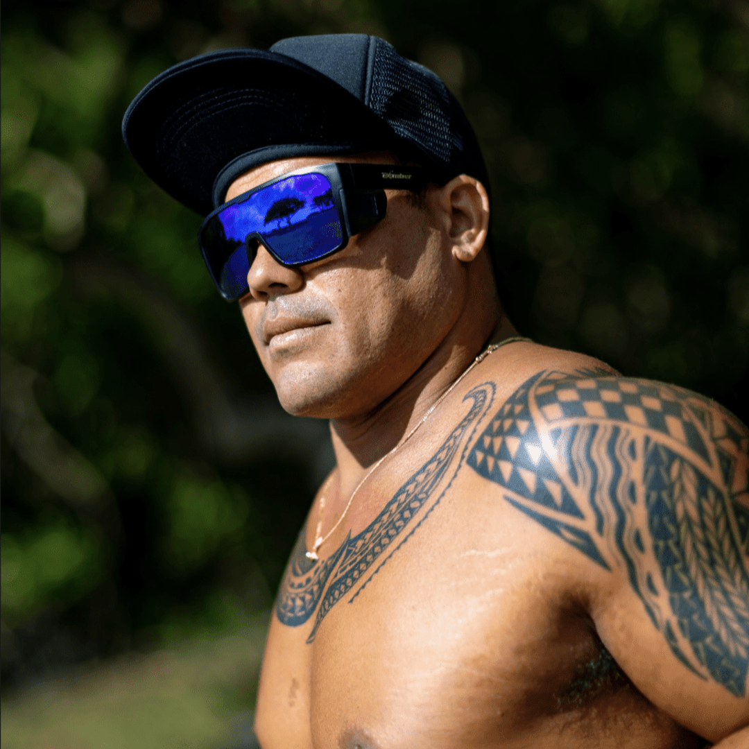 FUZZ Bomb Safety - Blue Mirror - Safety Glasses - Bomber Eyewear - FZ103BM