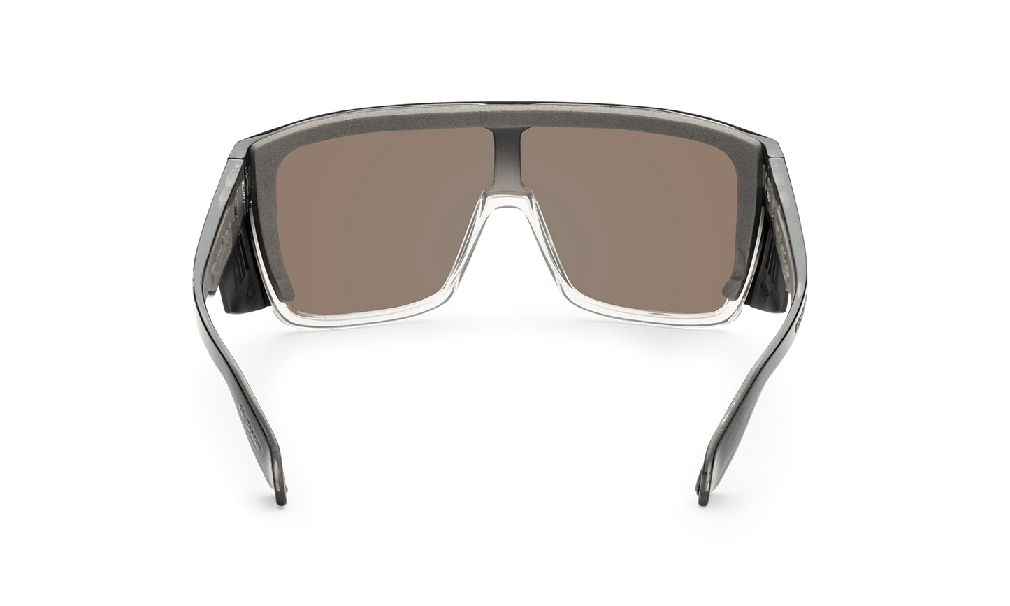 FUZZ Bomb Safety - Gold Mirror Crystal - Safety Glasses - Bomber Eyewear - FZ114GLD