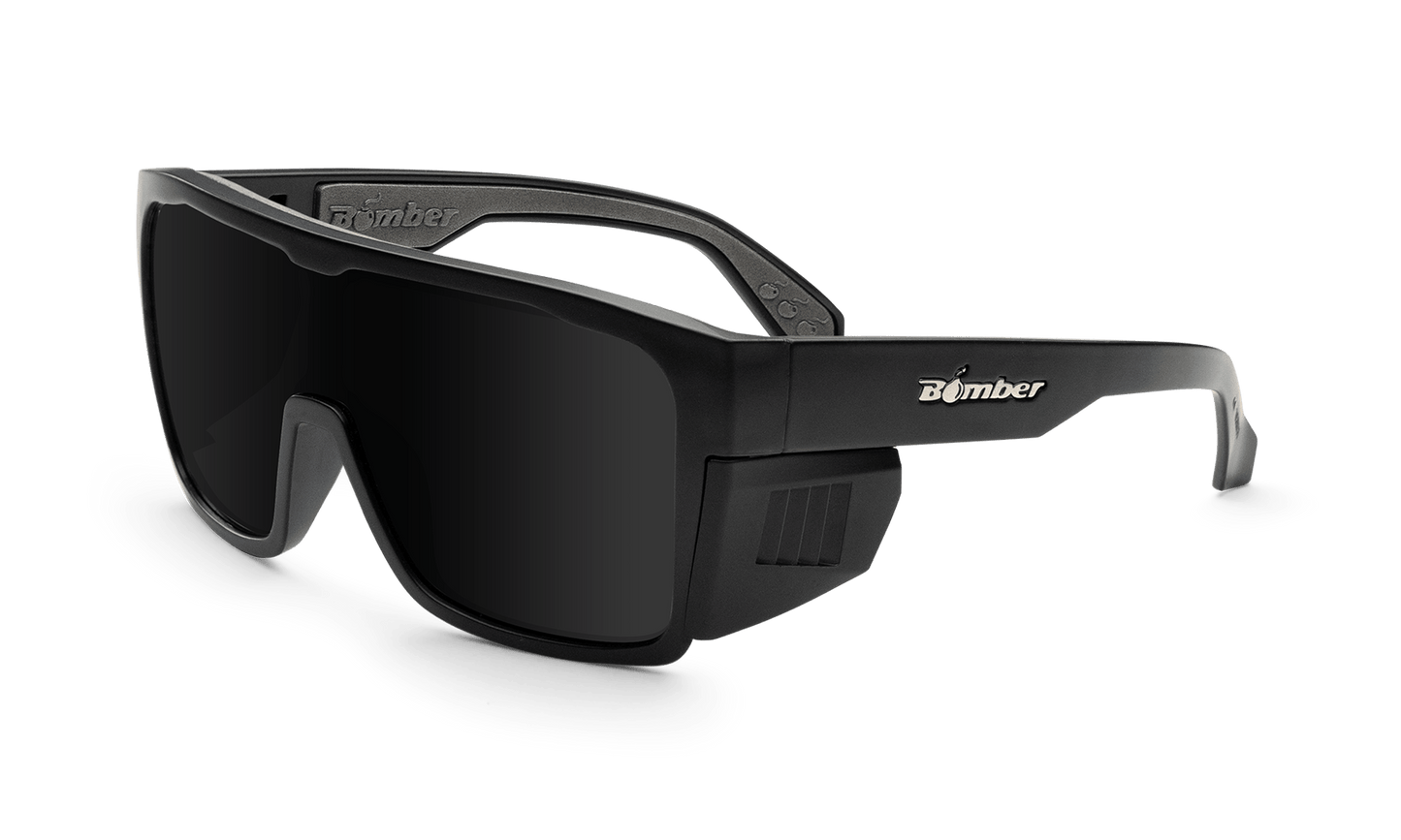 FUZZ Bomb Safety - Polarized Smoke - Safety Glasses - Bomber Eyewear - FZ111