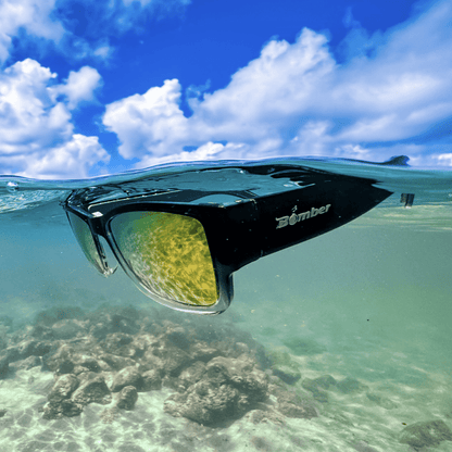 GOMER - Gold Mirror Crystal - Sunglasses - Bomber Eyewear - GM104GLD